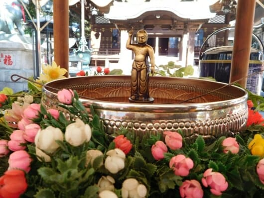 お釈迦様とお花